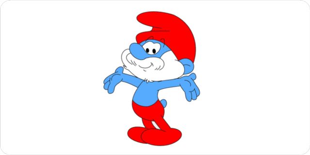Papa Smurf Photo LICENSE PLATE  Free Personalization on this PLATE