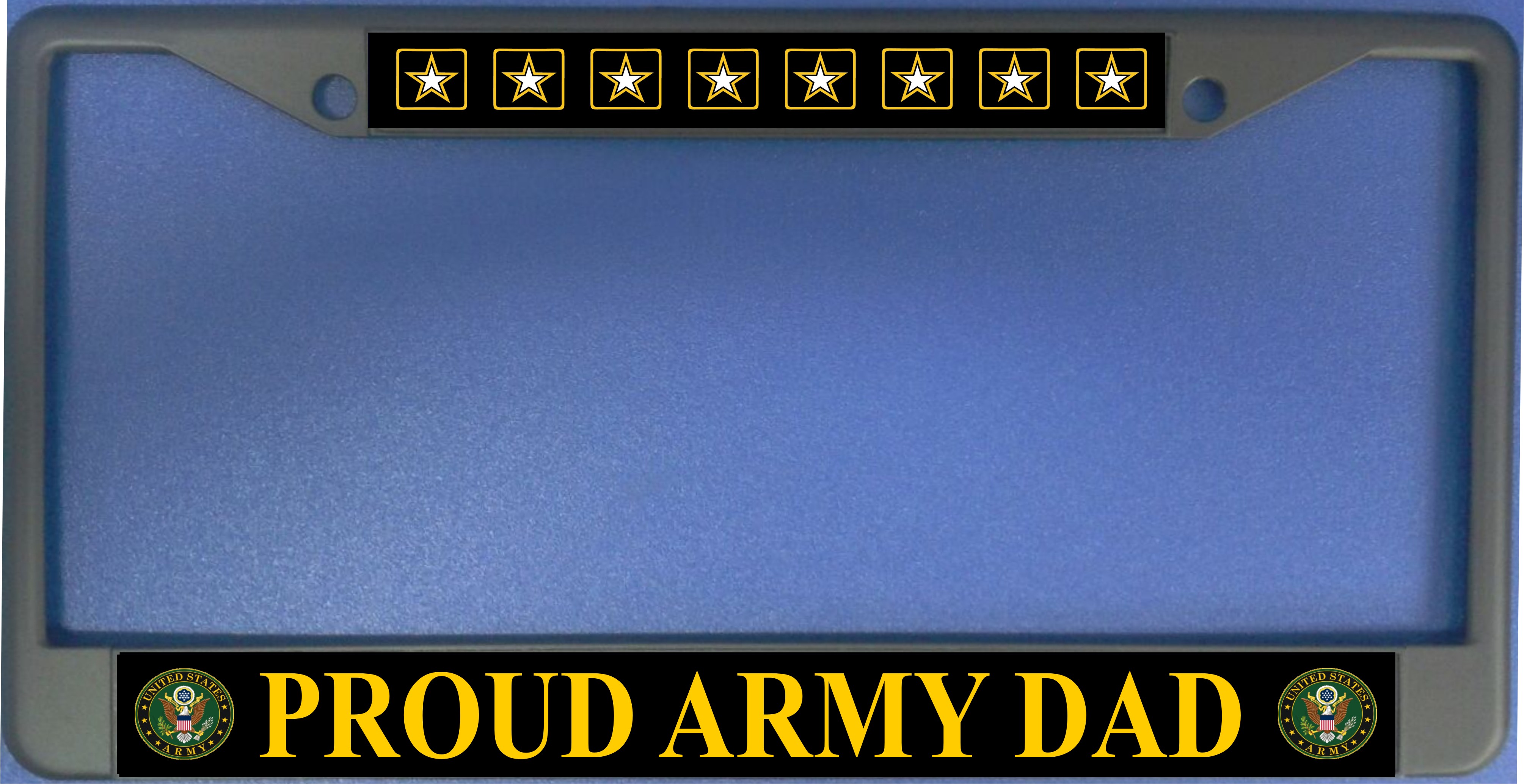 Proud ARMY Dad Photo License Plate Frame  Free Screw CAPs with this Frame