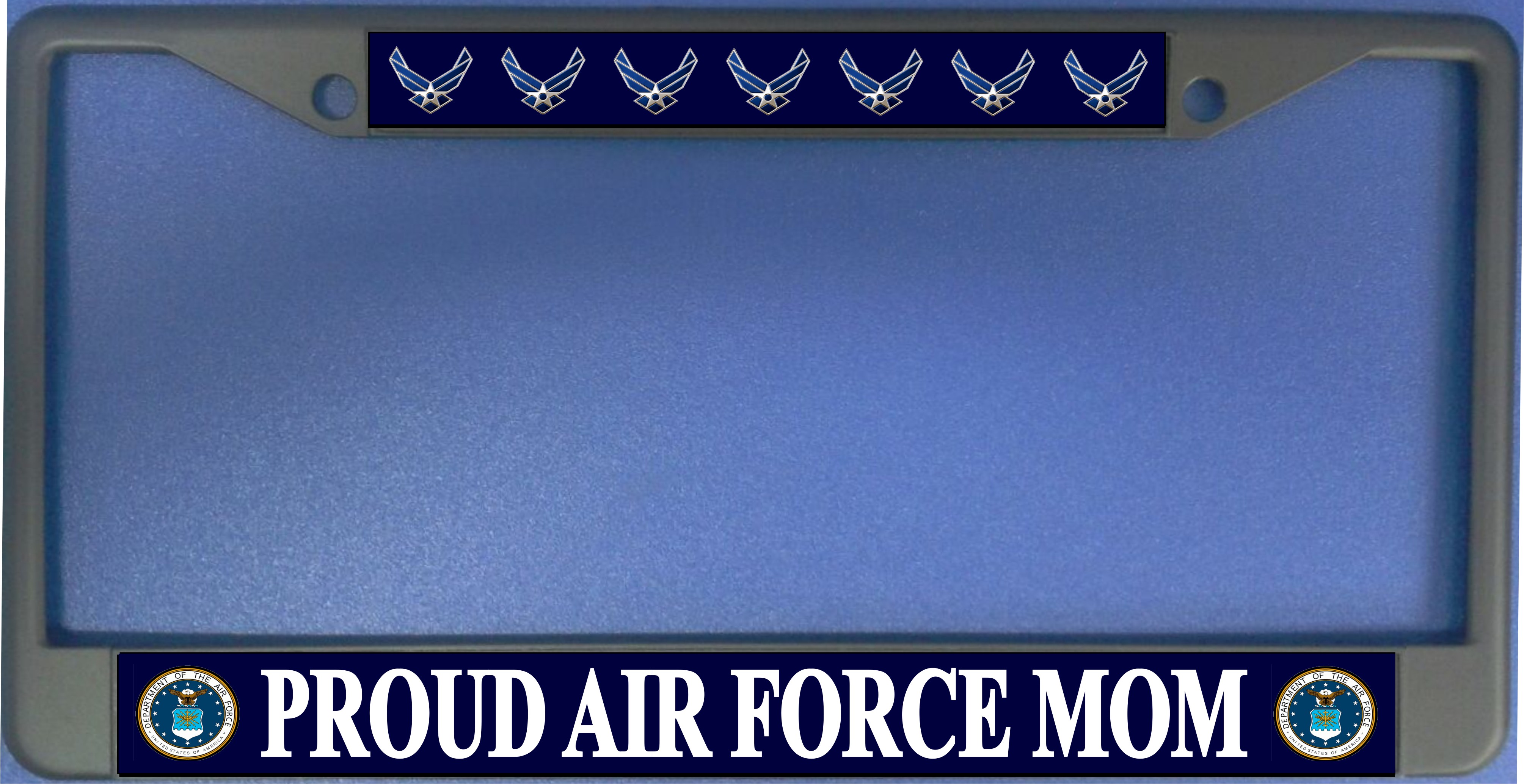 Proud Air Force Mom Photo License Plate Frame  Free SCREW Caps with this Frame