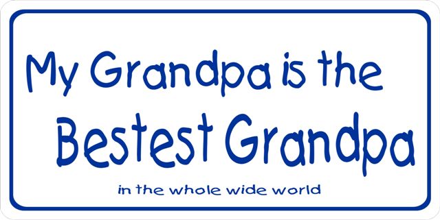 My Grandpa Is the Bestest Grandpa Plate