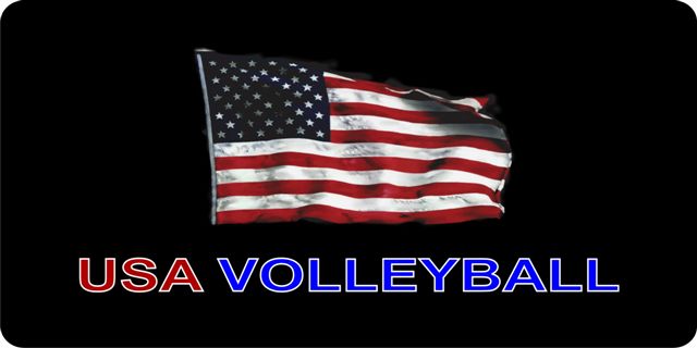 USA VOLLEYBALL Photo License Plate