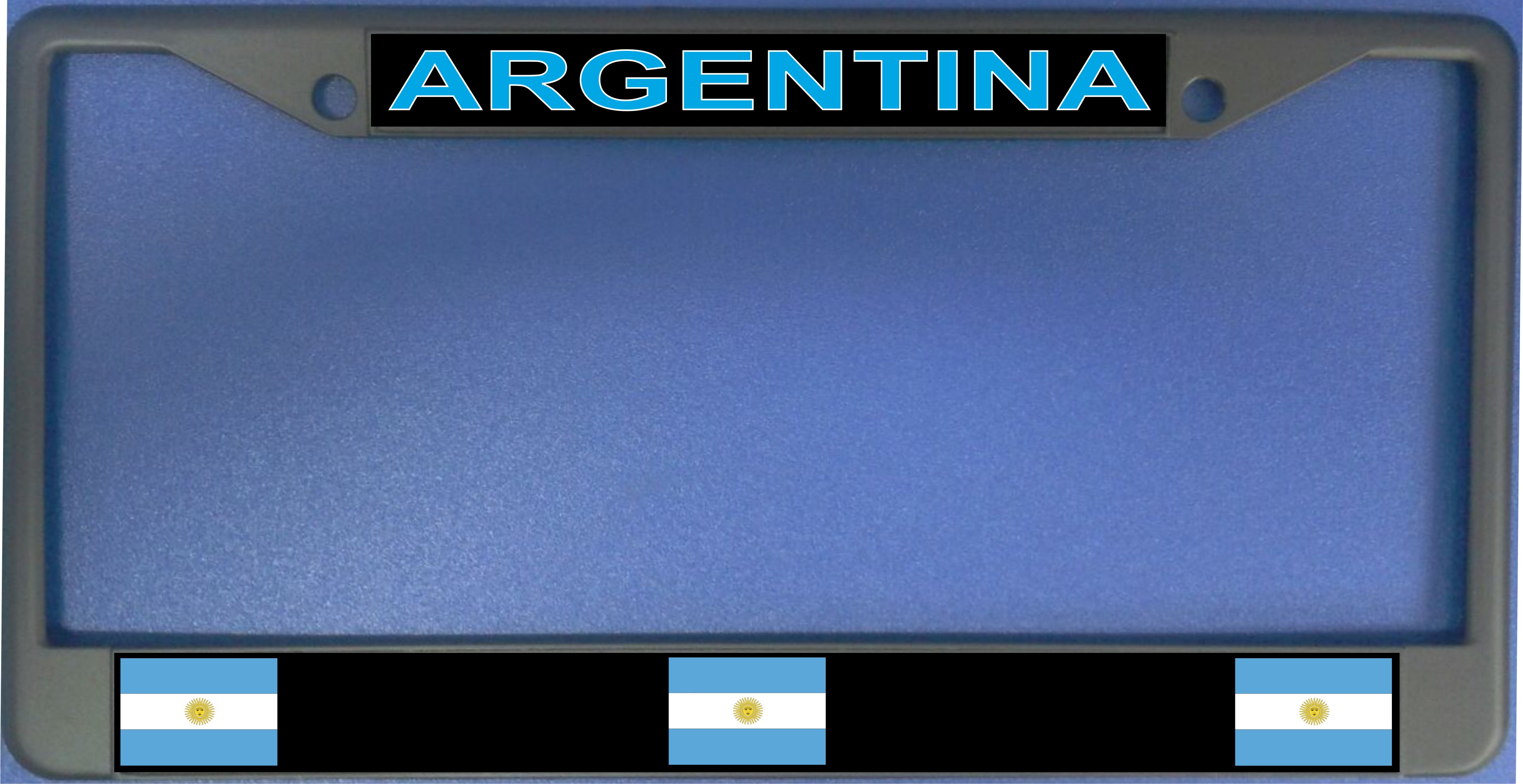 Argentina FLAG Photo License Plate Frame  Free Screw Caps with this Frame
