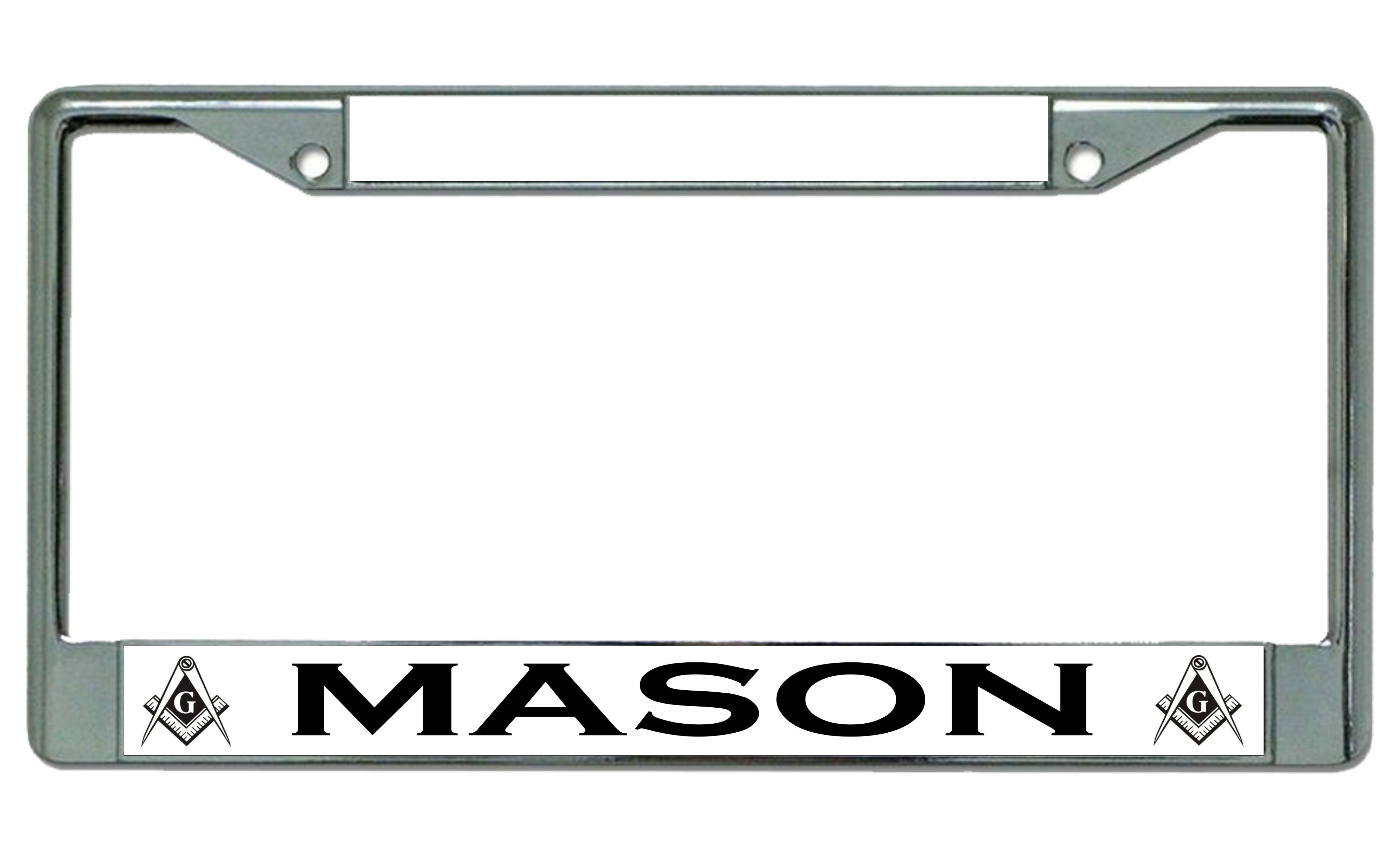 Mason Photo License plate Frame  Free SCREW Caps with this Frame