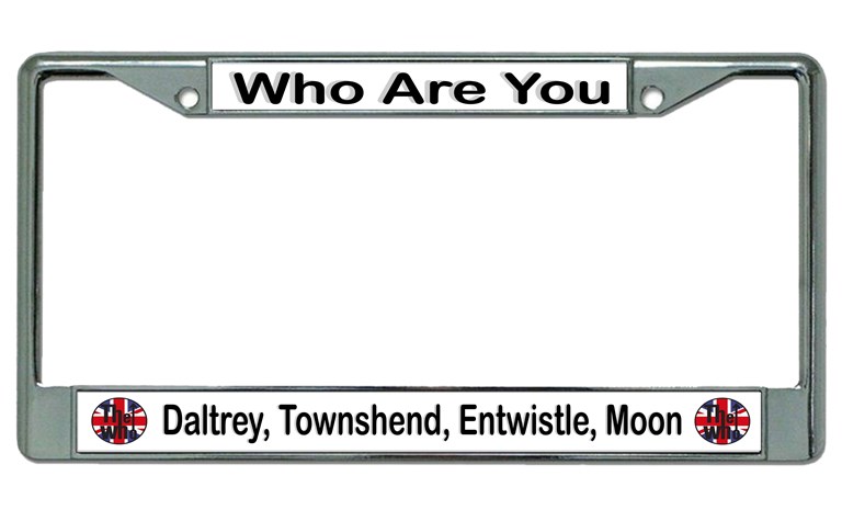 The Who Daltrey Moon Chrome License Plate FRAME
