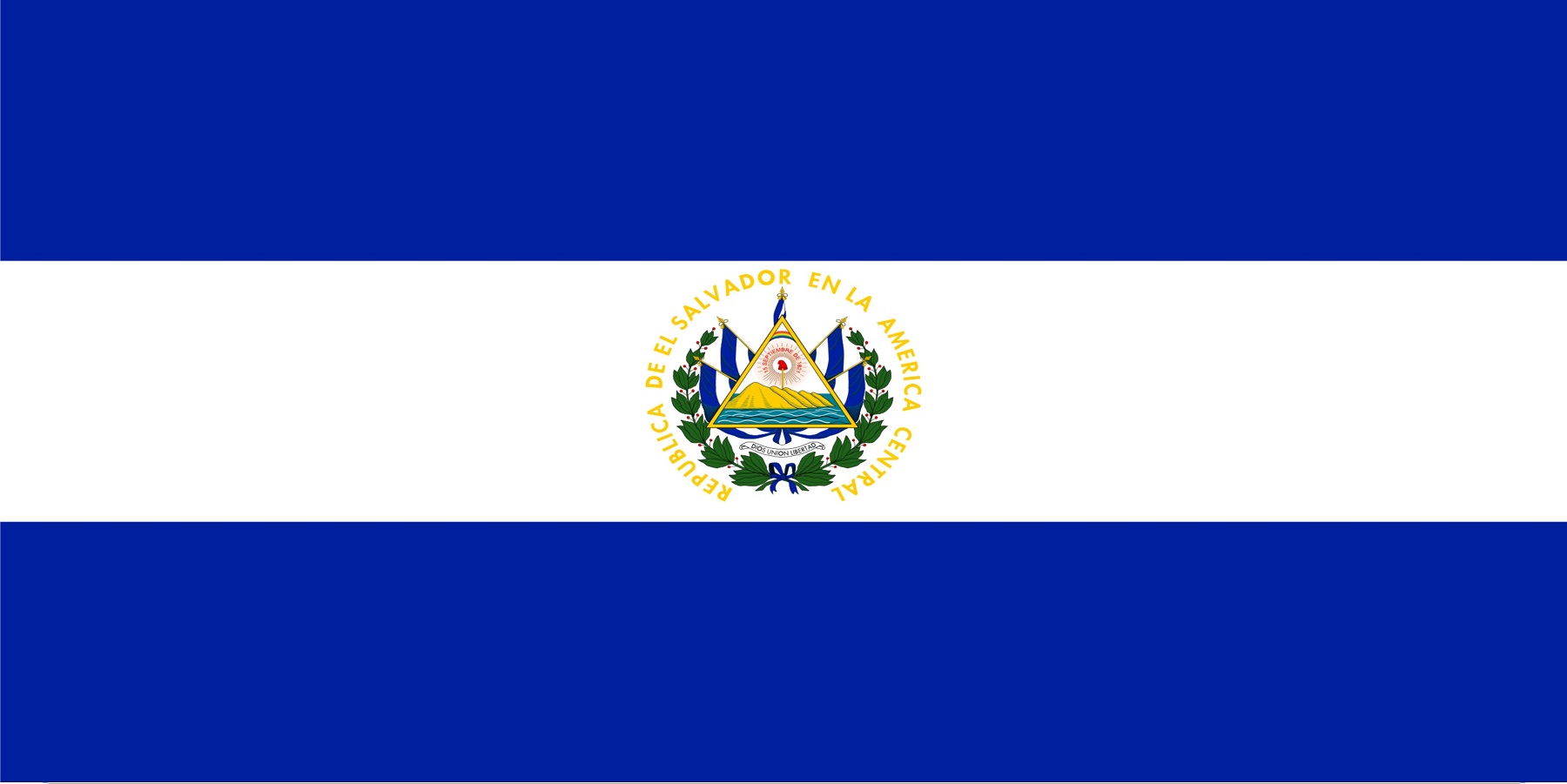 El Salvador FLAG Photo License Plate