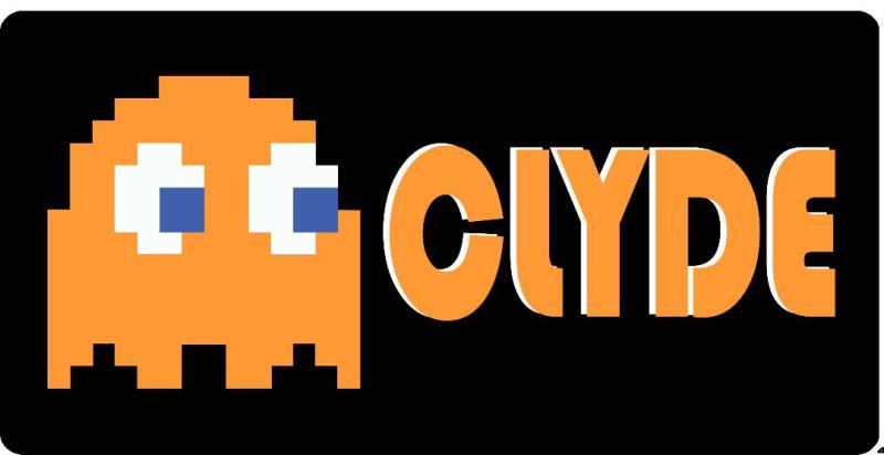 Pac-Man Clyde Photo LICENSE PLATE
