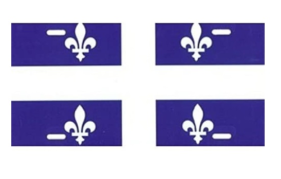 Quebec FLAG License Plate