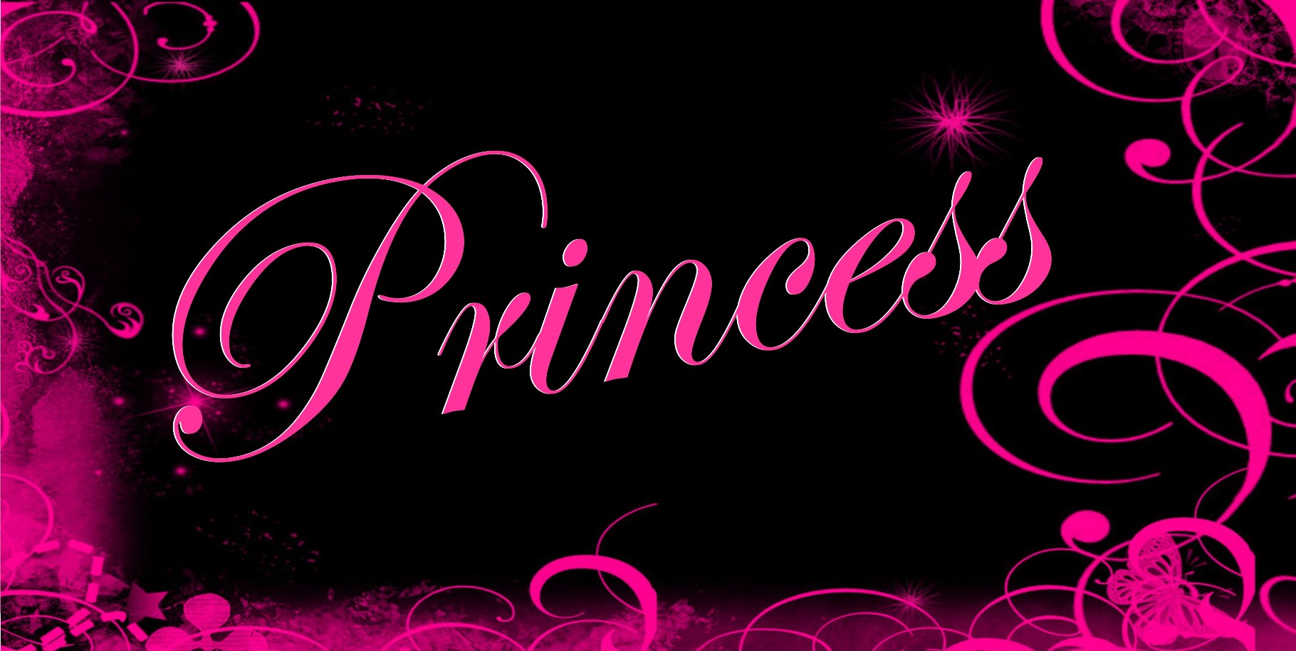 Princess Pink Design Photo LICENSE PLATE