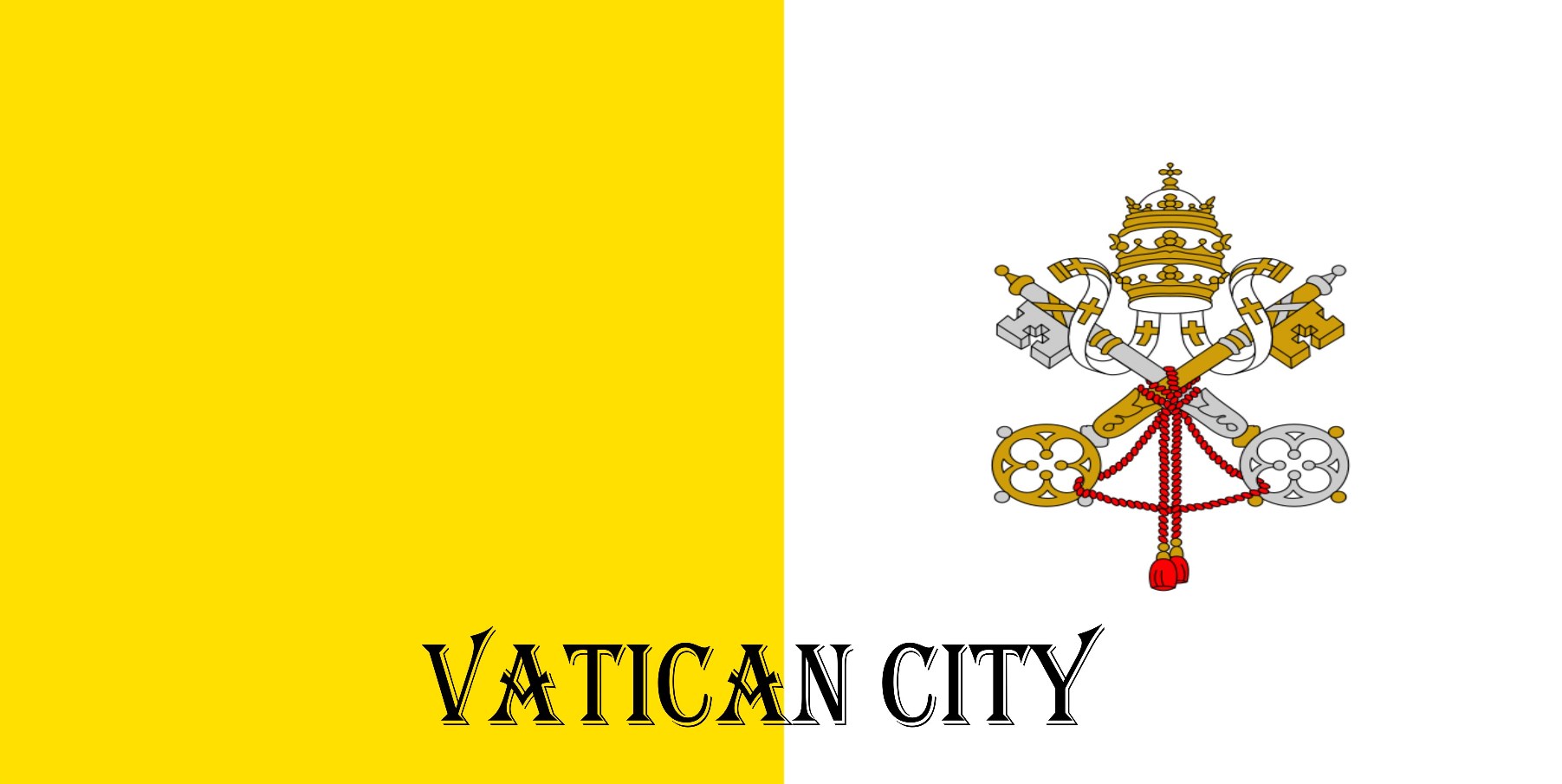 Vatican FLAG Photo License Plate
