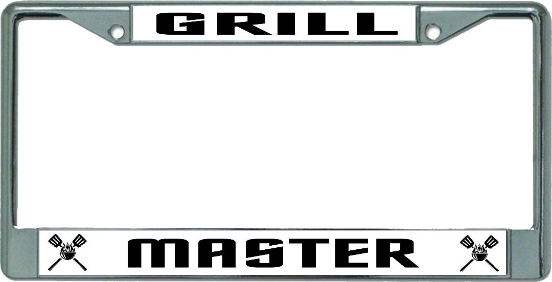 Grill Master Chrome License Plate FRAME
