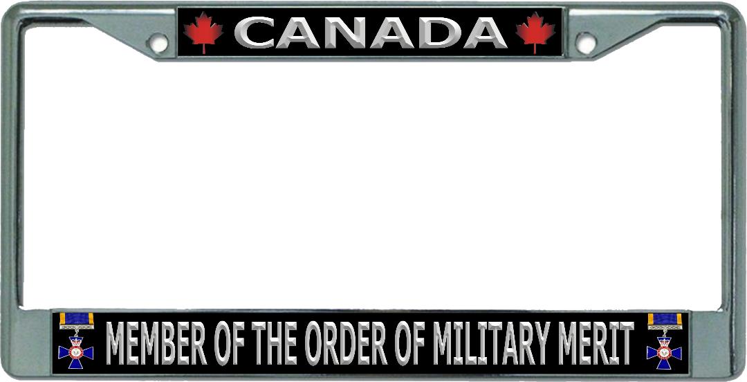 Canada Member Of The Order Of Military Merit Chrome License Plate FRAME
