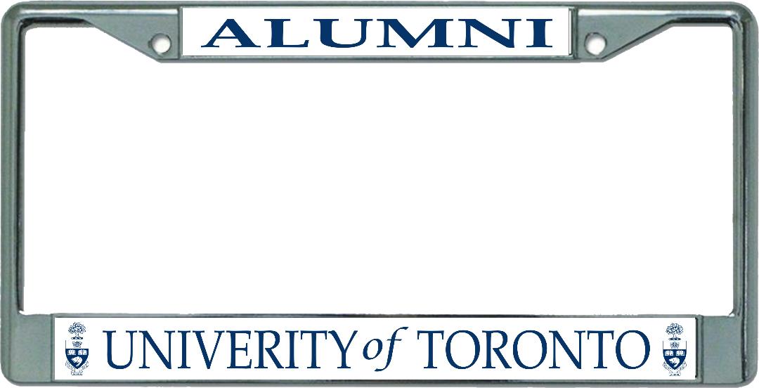University Of Toronto Alumni Chrome License Plate FRAME