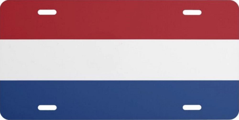 Netherlands FLAG Photo License Plate