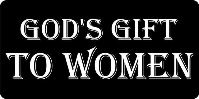 Gods Gift To Woman Photo License Plate