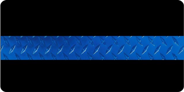 Police Thin Blue Line Photo LICENSE PLATE  Free Personalization on this PLATE