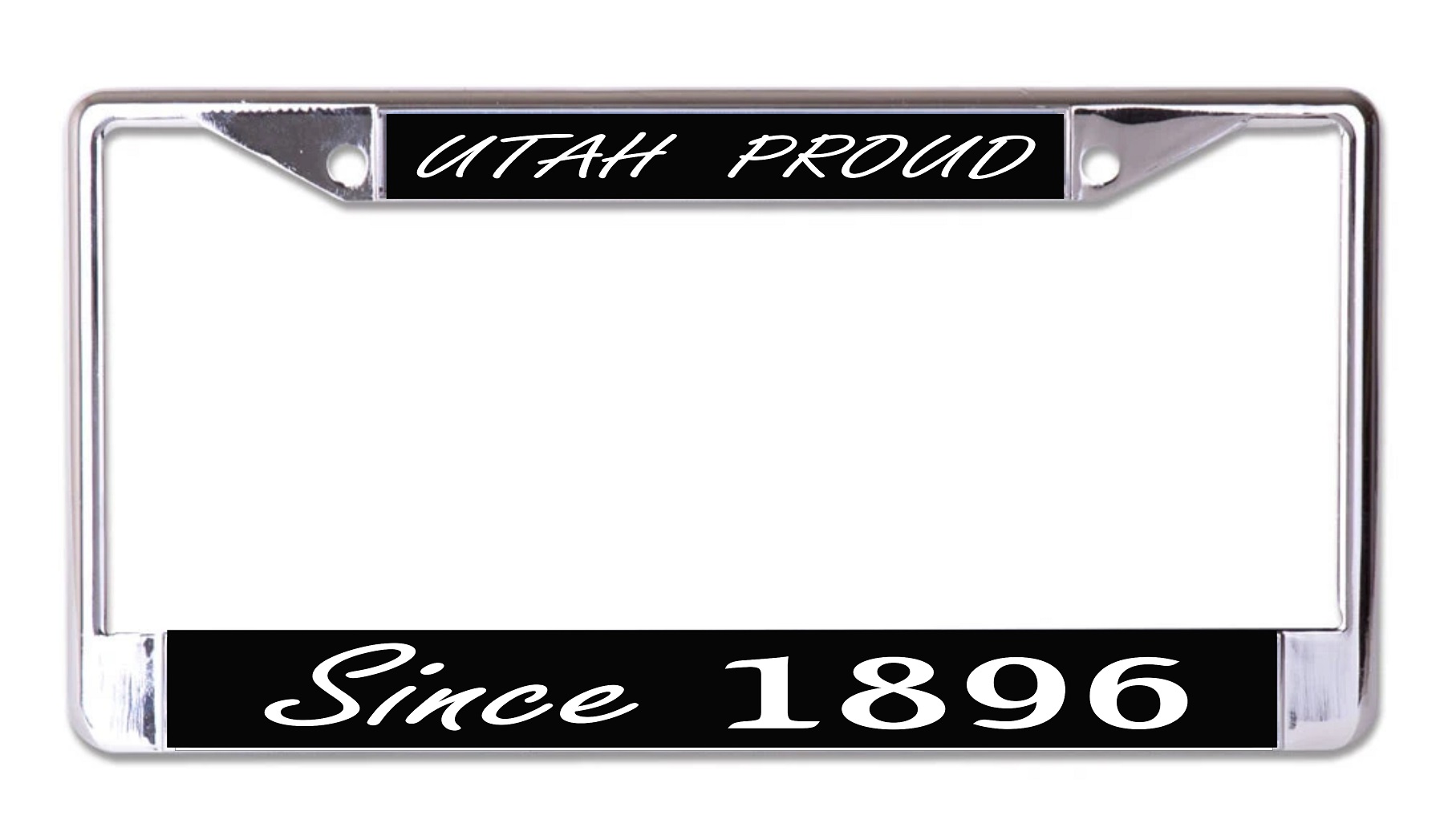 Utah Proud Since 1896 Chrome License Plate FRAME