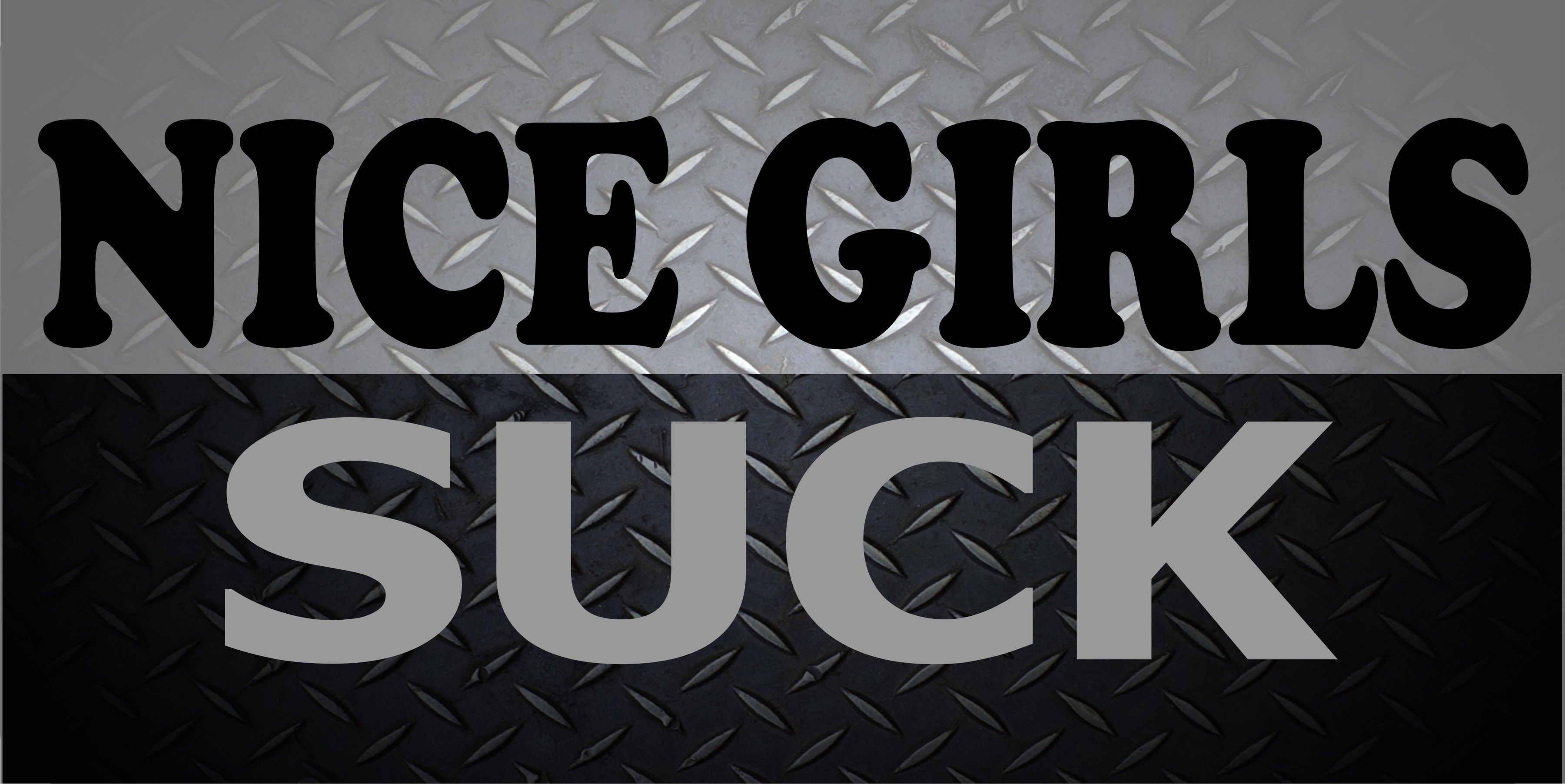 Nice Girls Suck Photo License Plate