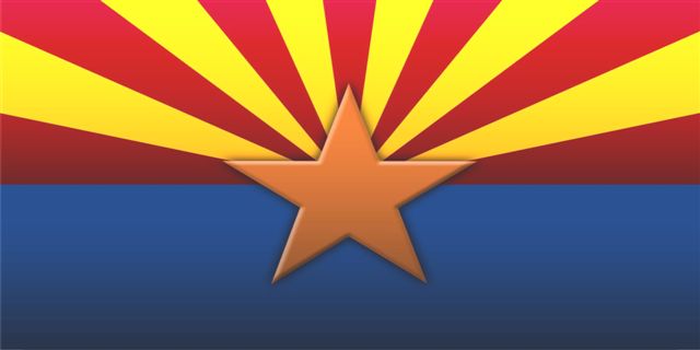 Arizona State FLAG Photo License Plate  Free Personalization on this Plate