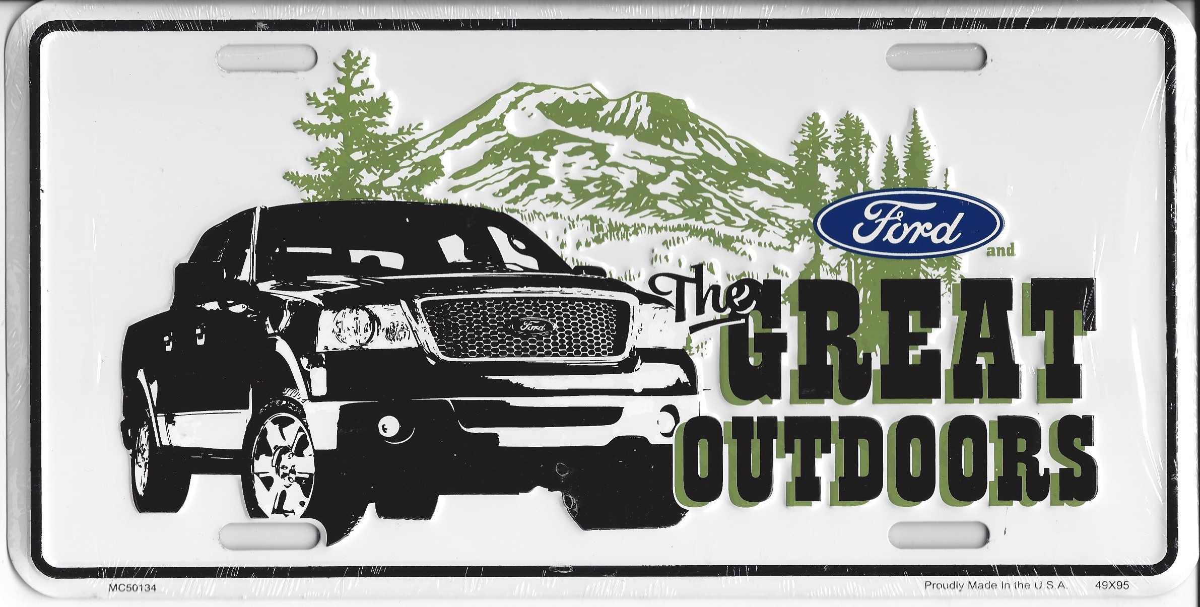Ford The Great Outdoors Metal LICENSE PLATE