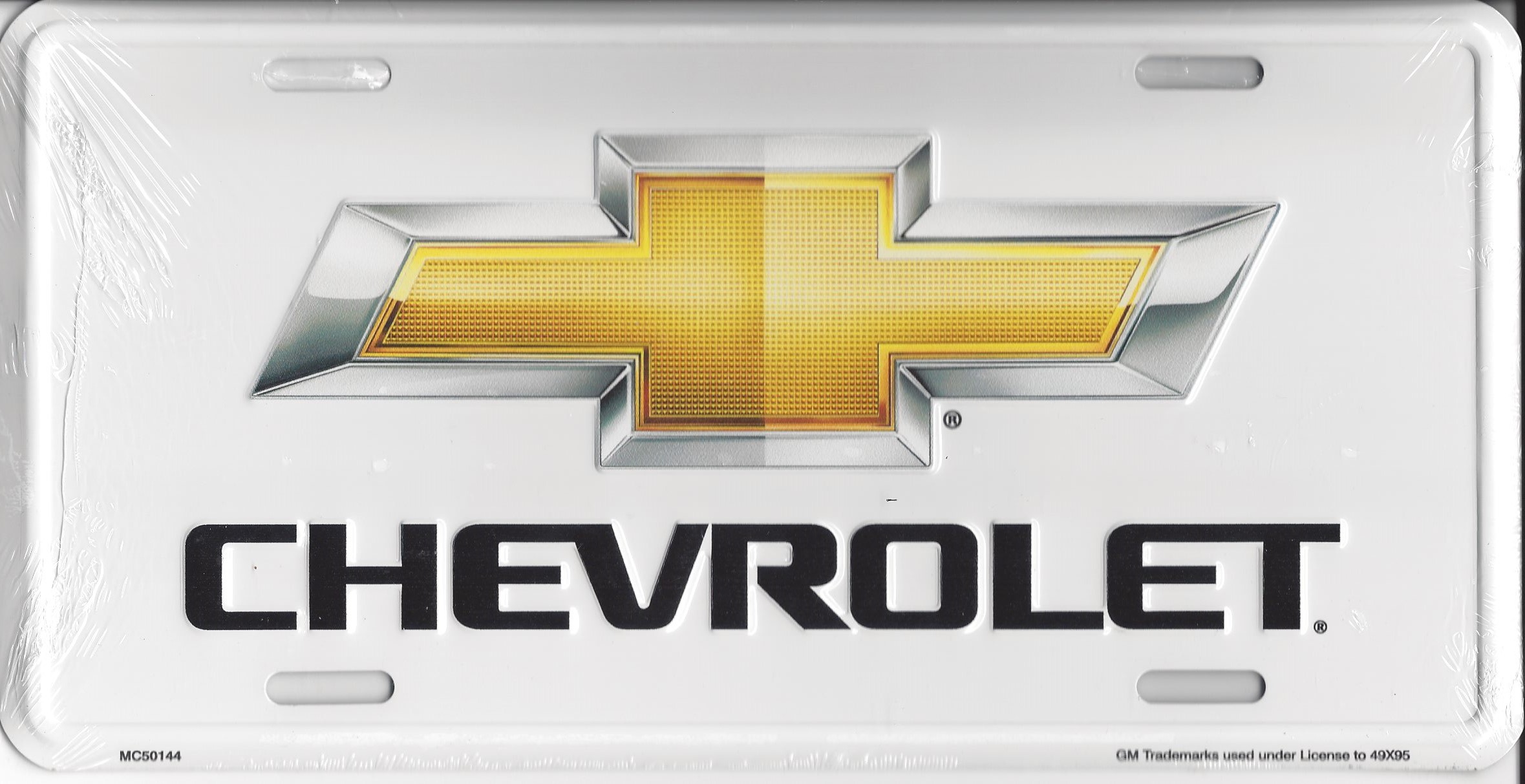 Chevrolet Bow TIE Metal License Plate