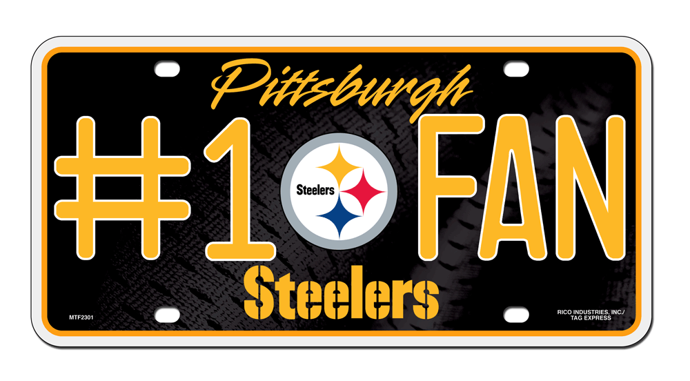 Pittsburgh STEELERS #1 Fan License Plate