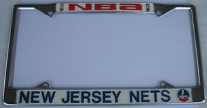 New Jersey Nets Chrome License Plate Frame