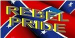 "Rebel Pride" Confederate License Plate