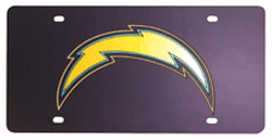 Los Angeles Chargers Laser License Plate