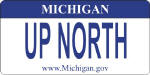 Design It Yourself Michigan State Look-Alike Bicycle Plate #2
