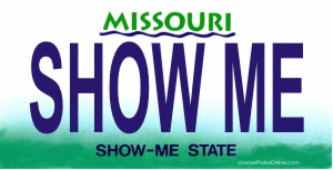 Design It Yourself Missouri State Look-Alike Bicycle Plate