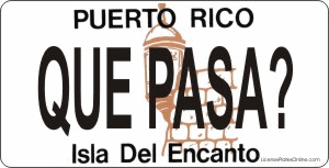 Design It Yourself Puerto Rico Look-Alike Bicycle Plate