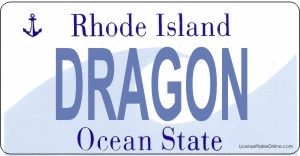 Design It Yourself Custom Rhode Island State Look-Alike Plate