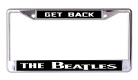 The Beatles Get Back Chrome License Plate Frame