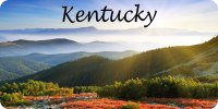 Kentucky Mountain Scene Photo License Plate