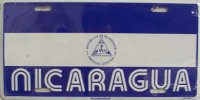 Nicaragua Flag License Plate