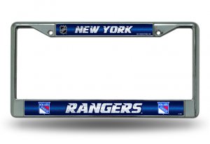 New York Rangers Glitter Chrome License Plate Frame