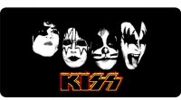 Kiss The Rock Band Photo License Plate