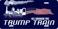 Trump Train Metal License Plate