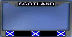 Scotland Flag Photo License Plate Frame