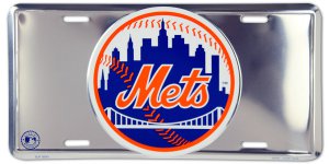 New York Mets Anodized License Plate