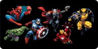 Marvel Action Characters Photo License Plate