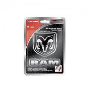 Dodge Ram Shield And Text Aluminum Decal