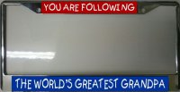 You Are Following The World's Greatest Grandpa Frame