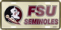 Florida State Seminoles Metal License Plate