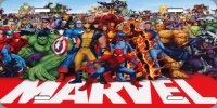 Marvel Comics Heroes and Villains Photo License Plate