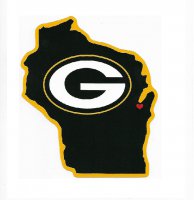 Green Bay Packers Home State Vinyl Sticker