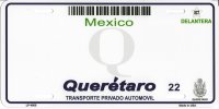 Queretaro Mexico Look A Like Metal License Plate