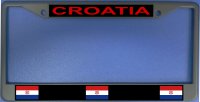 Croatia Flag Photo License Plate Frame