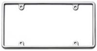 Plain Chrome Metal License Plate Frame Kit
