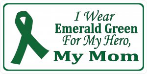 I wear Emerald Green For My Mom Liver Cancer Plate